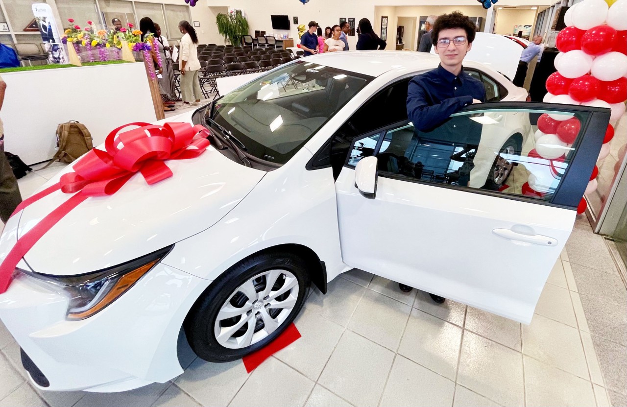 NOLA-PS Graduate with Perfect Attendance Wins New 2025 Toyota Corolla LE at Premier Stay in School Event